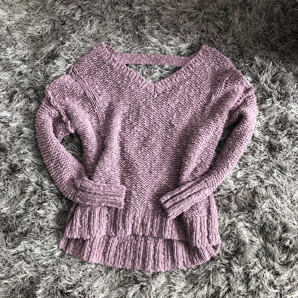 Mauve purple hollister sweater XS
